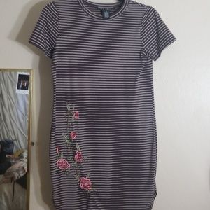 Brown stripped dress